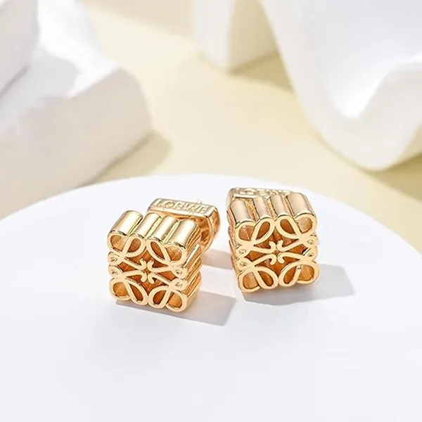 Khuyên Tai Nữ Loewe Earrings Designer Vintage Earrings Women's Màu Vàng - Trang sức - Vua Hàng Hiệu