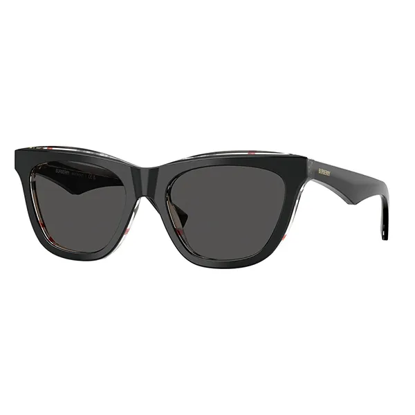 Kính Mát Burberry Sunglasses BE4435F 412187 Màu Xám/Đen - Kính mắt - Vua Hàng Hiệu