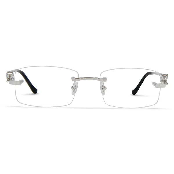 Kính Mắt Cận Cartier Panthère Eyeglasses CT0281O 002 Màu Bạc - Kính mắt - Vua Hàng Hiệu