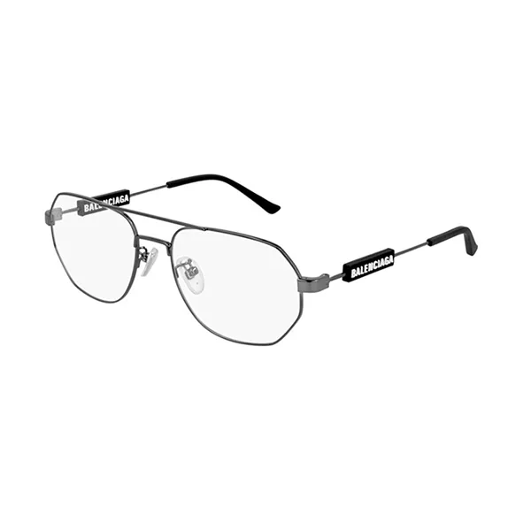 Kính Mắt Cận Unisex Balenciaga BB0117O 001 Màu Ghi Đen