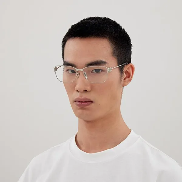 Kính Mắt Cận Unisex Balenciaga Prescription Glasses BB0375OA 003 Màu Bạc Đen