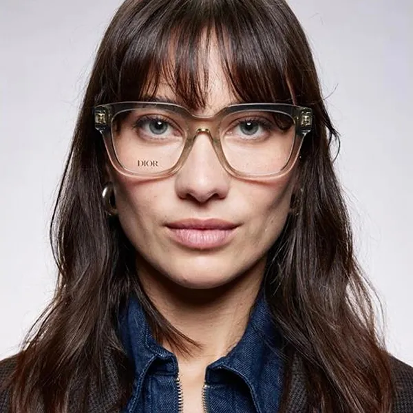 Kính Mắt Cận Unisex Christian Dior Eyeglasses Signatureo S5F 5500 Màu Xanh Nhạt - Kính mắt - Vua Hàng Hiệu