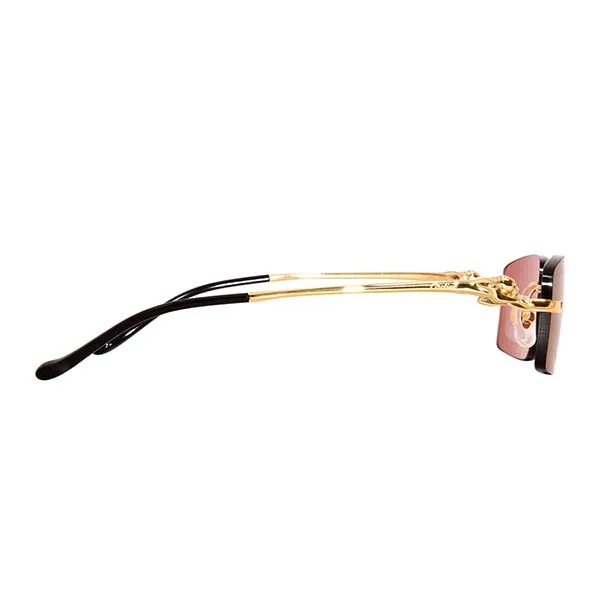Kính Mát Cartier CT0430S 009 Sunglasses Gold/Red Rectangle Shape Màu Đỏ - Kính mắt - Vua Hàng Hiệu