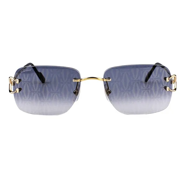 Kính Mát Cartier Sunglasses CT0330S-007 Màu Vàng - Xám - Kính mắt - Vua Hàng Hiệu