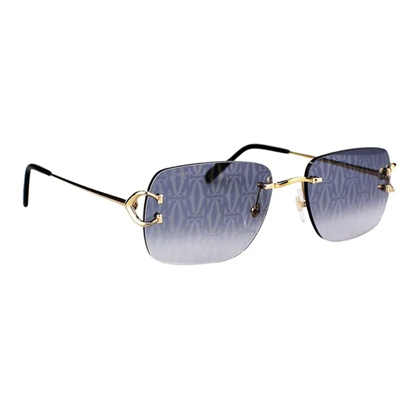Kính Mát Cartier Sunglasses CT0330S-007 Màu Vàng - Xám - Kính mắt - Vua Hàng Hiệu