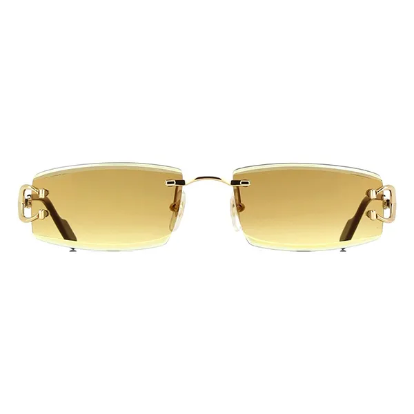 Kính Mát Nam Cartier Sunglasses CT0465S-004 Màu Vàng Nâu - Kính mắt - Vua Hàng Hiệu