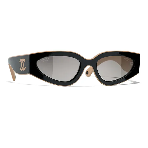 Kính Mát Chanel CH6056-C534M3 Sunglasses Màu Be - Đen - Kính mắt - Vua Hàng Hiệu