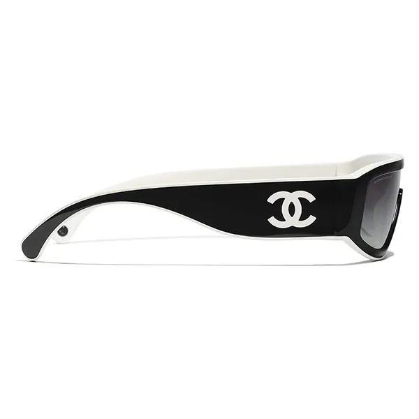 Kính Mát Chanel CH6057 1656S6 Sunglasses Màu Trắng - Đen - Kính mắt - Vua Hàng Hiệu