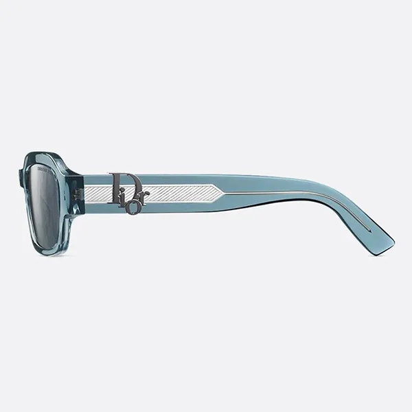 Kính Mát Dior Oblique S2I 30B8 Rectangular Sunglasses Màu Xanh Đậm