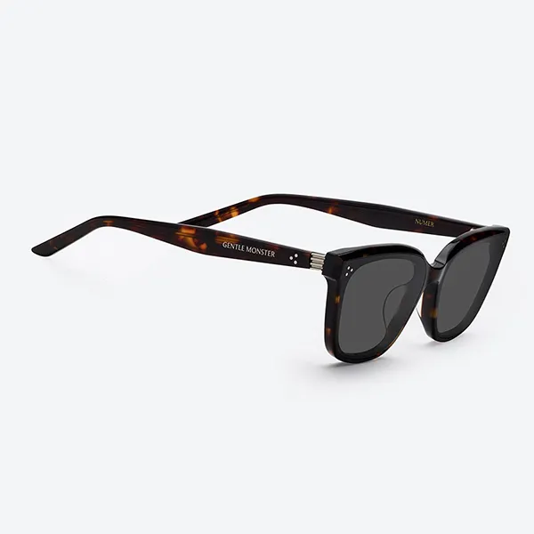 Kính Mát Gentle Monster Numer T1 Modern Square Sunglasses In Tortoiseshell Màu Xám/ Đồi Mồi - Kính mắt - Vua Hàng Hiệu