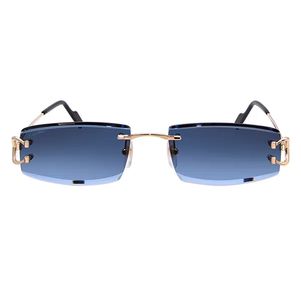 Kính Mát Nam Cartier Sunglasses CT0465S 002 Màu Xanh Blue - Kính mắt - Vua Hàng Hiệu