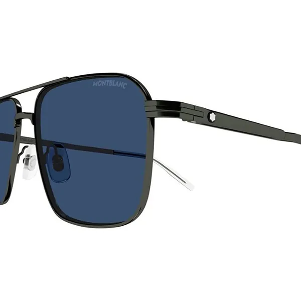 Kính Mát Nam Montblanc Sunglasses MB0278S 003 Màu Xanh/Đen - Kính mắt - Vua Hàng Hiệu