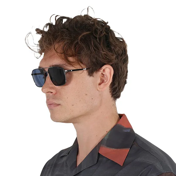 Kính Mát Nam Montblanc Sunglasses MB0278S 003 Màu Xanh/Đen - Kính mắt - Vua Hàng Hiệu