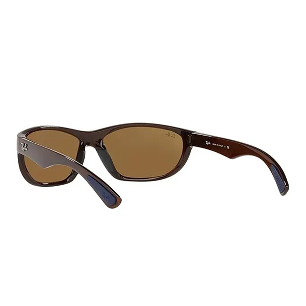 Kính Mát Nam Rayban Wrap Sunglasses RB4188 600/773 63 Màu Nâu - Kính mắt - Vua Hàng Hiệu