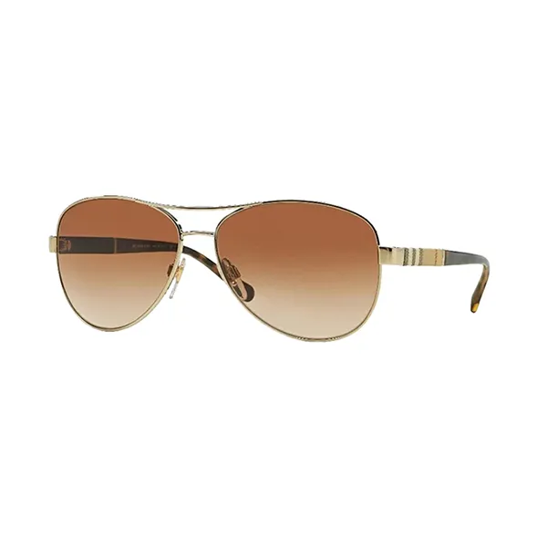 Kính Mát Nữ Burberry BE 3080 114513 Light Gold/ Brown Gradient Lenses 59mm Sunglasses Màu Nâu Vàng