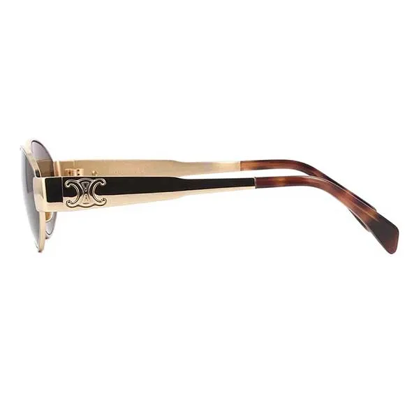 Kính Mát Nữ Celine Sunglasses CL40235U 28E Màu Vàng Nâu - Kính mắt - Vua Hàng Hiệu