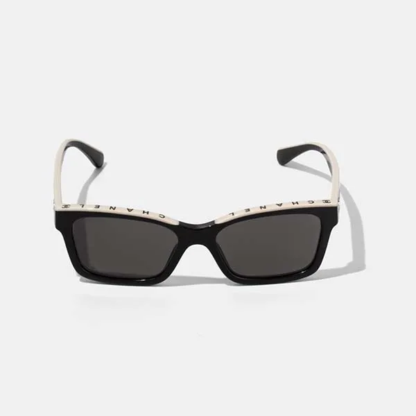 Kính Mát Nữ Chanel Square Black & Beige Sunglasses CH5417 Màu Đen Be - Kính mắt - Vua Hàng Hiệu