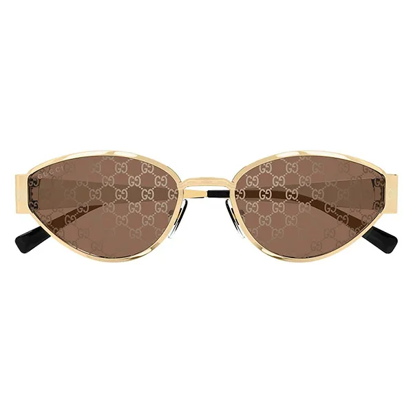 Kính Mát Nữ Gucci GG1853S 003 Sunglasses Màu Nâu Vàng - Kính mắt - Vua Hàng Hiệu