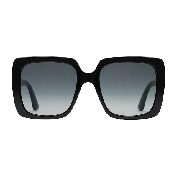 Kính Mát Nữ Gucci Oversize Rectangular Sunglasses 541362 J0740 1011 Màu Đen Xám - Kính mắt - Vua Hàng Hiệu