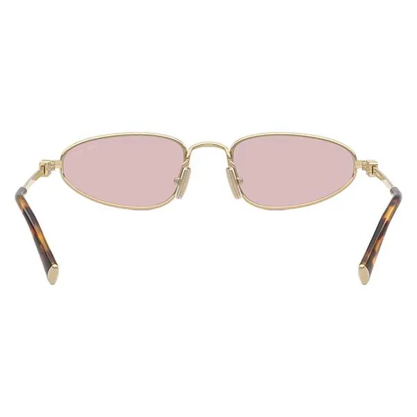 Kính Mát Nữ Miu Miu Pale Gold Geometric Sunglasses SMUA52 ZVN4I0 Màu Hồng Vàng - Kính mắt - Vua Hàng Hiệu