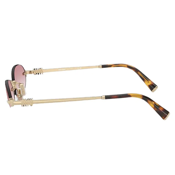Kính Mát Nữ Miu Miu Sunglasses SMUA54 ZVN70 Màu Hồng Vàng - Kính mắt - Vua Hàng Hiệu