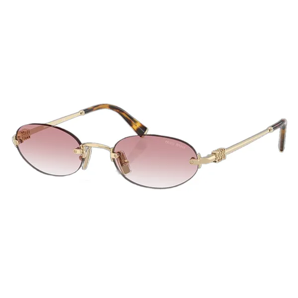 Kính Mát Nữ Miu Miu Sunglasses SMUA54 ZVN70 Màu Hồng Vàng - Kính mắt - Vua Hàng Hiệu