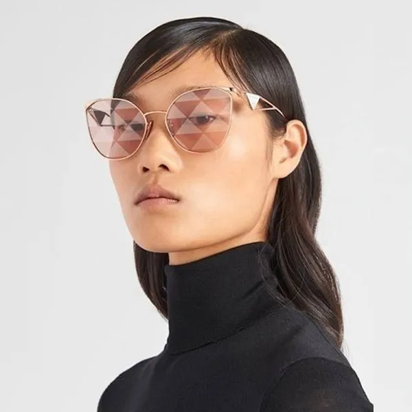 Kính Mát Nữ Prada Sunglasses 0PR50ZS SVF05T59 Màu Hồng - Kính mắt - Vua Hàng Hiệu