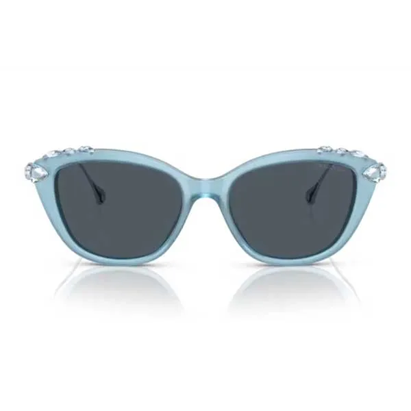 Kính Mát Nữ Swarovski Sunglasses 0SK6010F 20048755 Màu Xám - Xanh - Kính mắt - Vua Hàng Hiệu