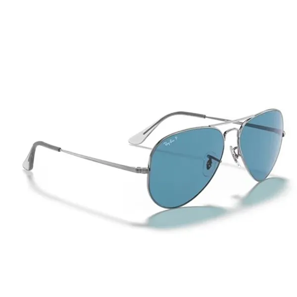 Kính Mát Rayban Aviator 0RB3689 004/S262 Màu Xanh Blue - Kính mắt - Vua Hàng Hiệu