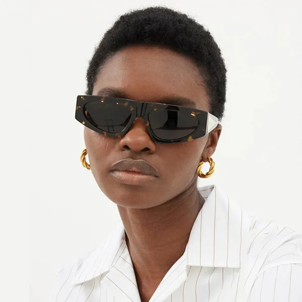 Kính Mát Unisex Bottega Veneta Sunglasses BV1277S 002 Màu Nâu Havana - Kính mắt - Vua Hàng Hiệu