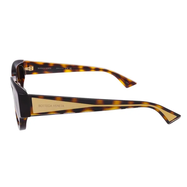 Kính Mát Unisex Bottega Veneta Sunglasses BV1278SA 002 Màu Nâu Havana/Vàng - Kính mắt - Vua Hàng Hiệu