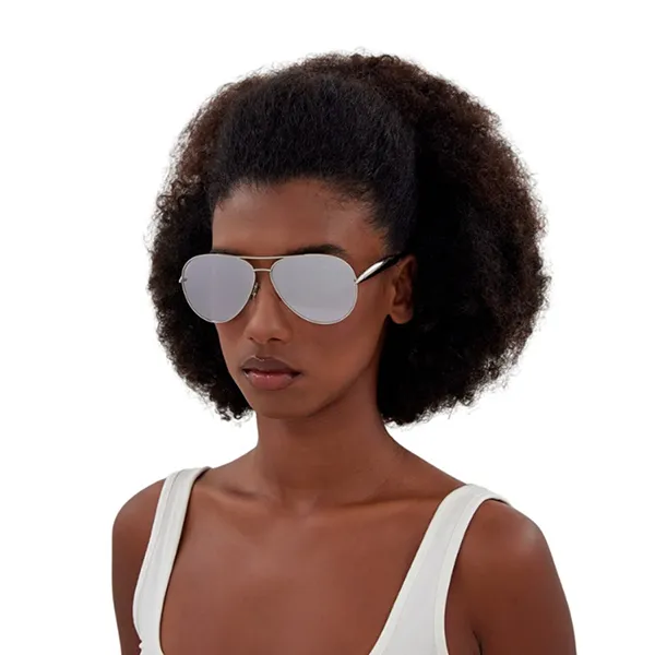 Kính Mát Unisex Bottega Veneta Sunglasses BV1305S 003 Màu Bạc - Kính mắt - Vua Hàng Hiệu