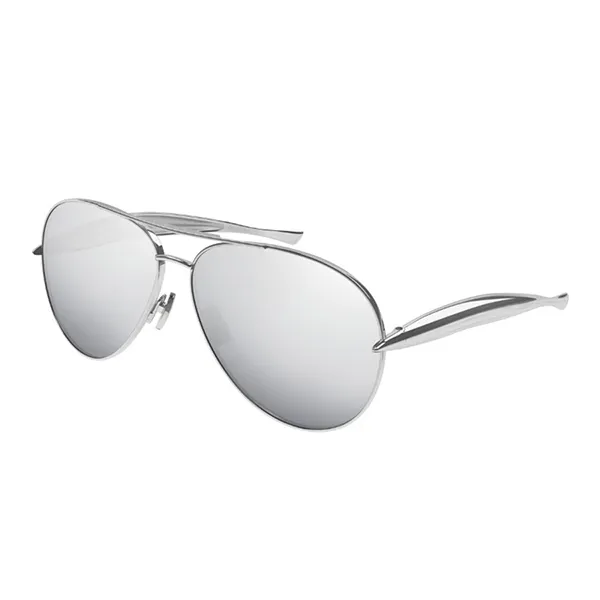 Kính Mát Unisex Bottega Veneta Sunglasses BV1305S 003 Màu Bạc - Kính mắt - Vua Hàng Hiệu