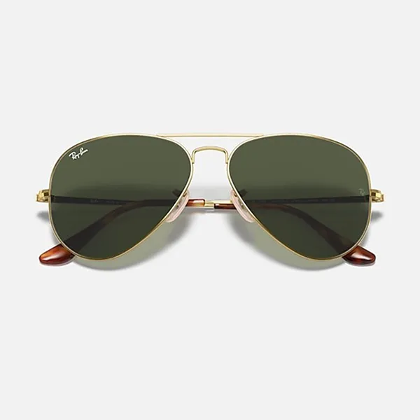 Kính Mát Unisex Rayban Aviator Sunglasses 0RB3689 91473158 Màu Xanh Green - Kính mắt - Vua Hàng Hiệu