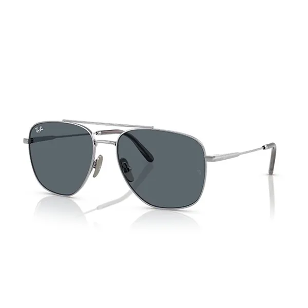 Kính Mát Unisex Rayban Aviator Sunglasses 0RB8097 9209R559 Màu Xanh Bạc - Kính mắt - Vua Hàng Hiệu