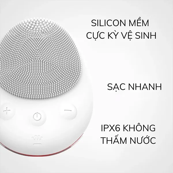 Máy Rửa Mặt Ds Laboratories Stimubrush Smart Facial Cleansing Màu Trắng
