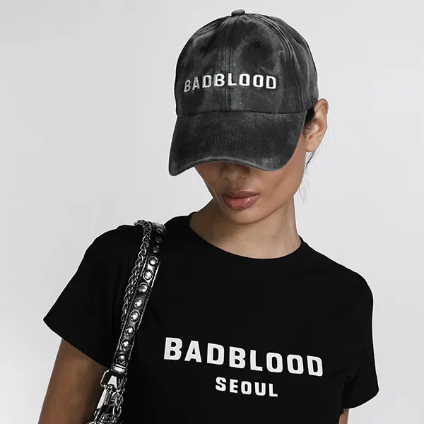 Mũ Badblood Vintage Logo Ball Cap Charcoal Màu Than Chì - Mũ nón - Vua Hàng Hiệu
