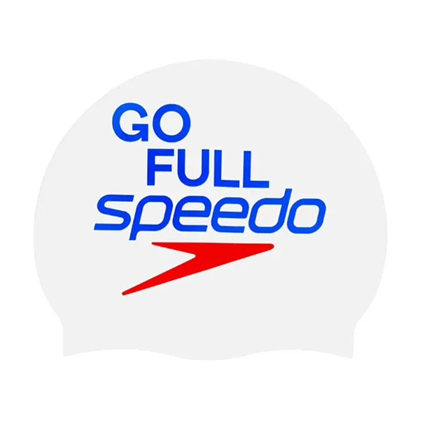 Mũ Bơi Speedo Slogan Prt Cap Au/Af/Am White Màu Trắng