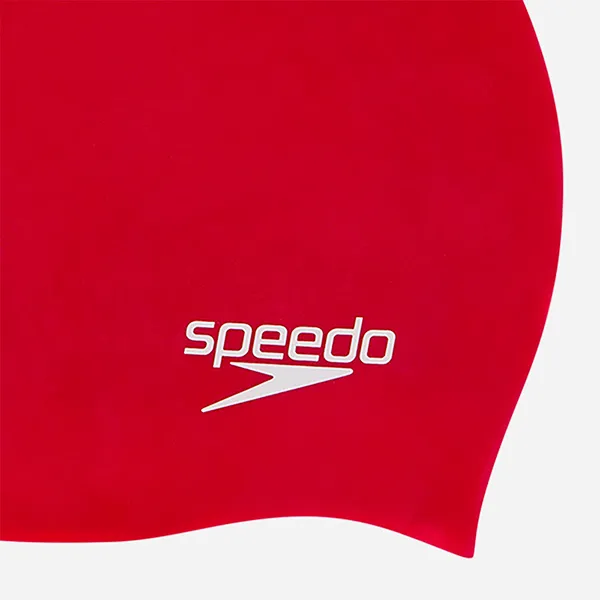Mũ Bơi Trẻ Em Speedo Moulded Silicone Màu Đỏ