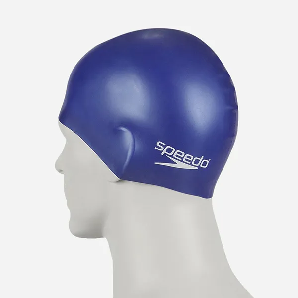 Mũ Bơi Trẻ Em Speedo Plain Moulded Silicone Màu Xanh Dương
