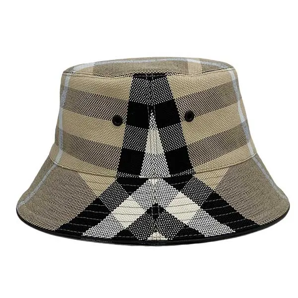 Mũ Burberry Purchase History Bucket 8040530 Màu Nâu Đen Caro Size S