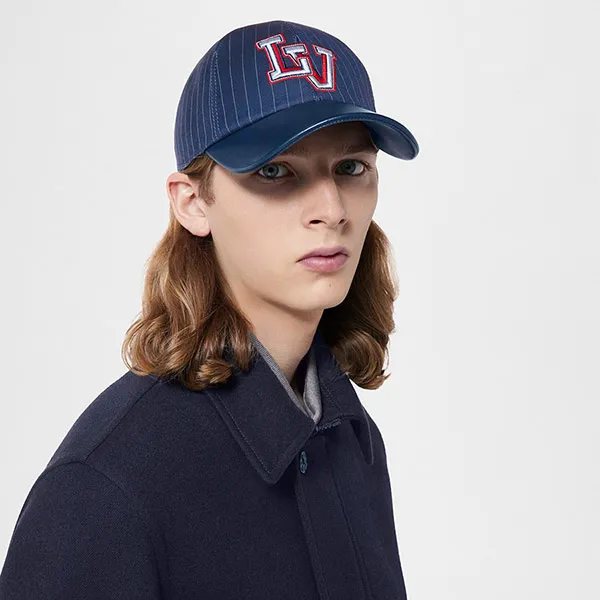 Mũ Nam Louis Vuitton LV Varsity Cap M7007M Màu Xanh Navy Size M - Mũ nón - Vua Hàng Hiệu