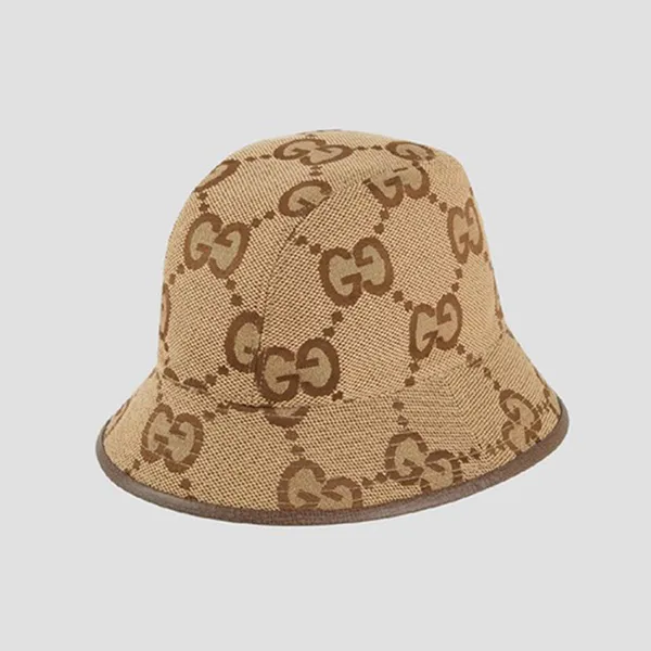 Mũ Nữ Gucci Jumbo GG Canvas Bucket Hat ‎681256 3HAGJ 2564 Màu Nâu Size S