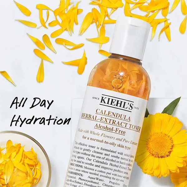 Nước Cân Bằng Hoa Cúc Làm Dịu Da Kiehl's Calendula Herbal Extract Alcohol Free Toner 250ml - Mỹ phẩm - Vua Hàng Hiệu
