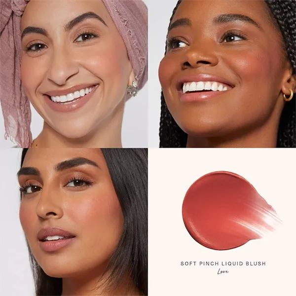 Phấn Má Dạng Kem Rare Beauty Soft Pinch Liquid Blush Love Màu Cam Đất