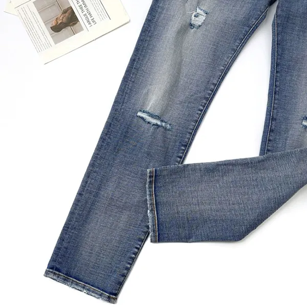 Quần Jean Nam Dolce & Gabbana D&G Logo Plaque Distressed In Blue GY07CD G8KO5 S9001 Màu Xanh Size 44 - Thời trang - Vua Hàng Hiệu