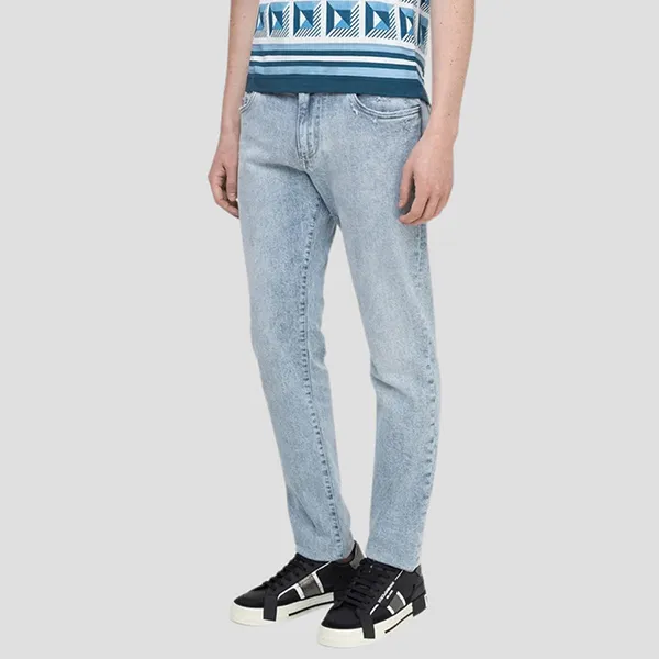 Quần Jean Nam Dolce & Gabbana D&G Low Rise In Light Blue Denim GY07CD G8DO4 S9001 Màu Xanh Nhạt Size 46 - Thời trang - Vua Hàng Hiệu