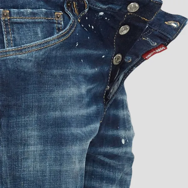 Quần Jean Nam Dsquared2 5 Pocket Cool Guy Denim S71LB1272 S30664 470 Màu Xanh Size 44 - Thời trang - Vua Hàng Hiệu