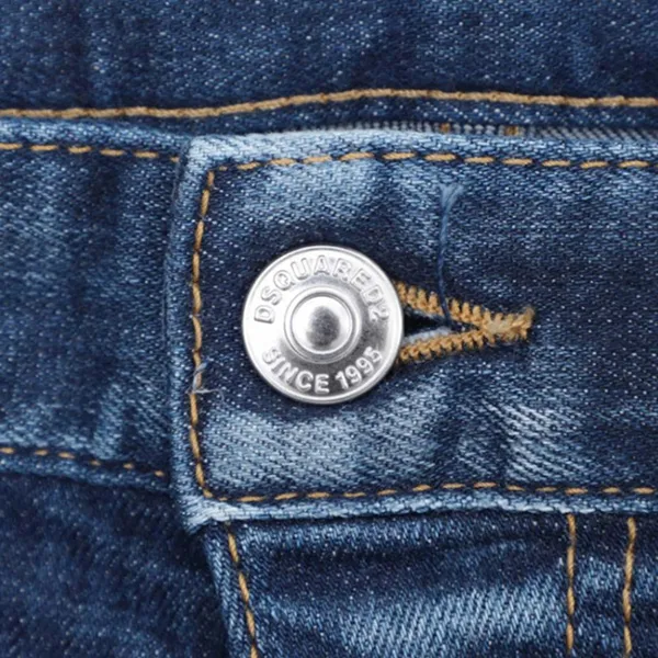 Quần Jean Nam Dsquared2 Button Fly Relax Long Crotch Blue Denim S74LB1330 S30342 470 Màu Xanh Size 46