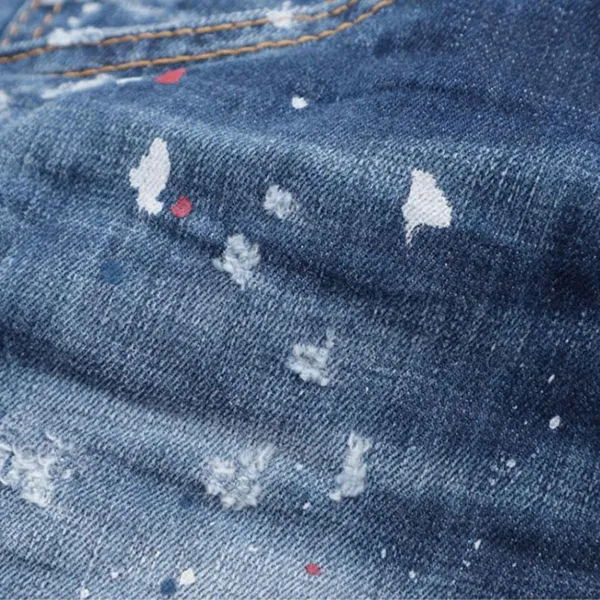 Quần Jean Nam Dsquared2 Button Fly Relax Long Crotch Blue Denim S74LB1330 S30342 470 Màu Xanh Size 46
